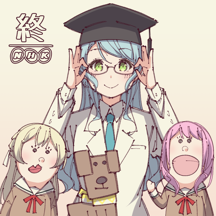 hikawa sayo, maruyama aya, shirasagi chisato, and leon (bang dream! and 1 more) drawn by ayasaka