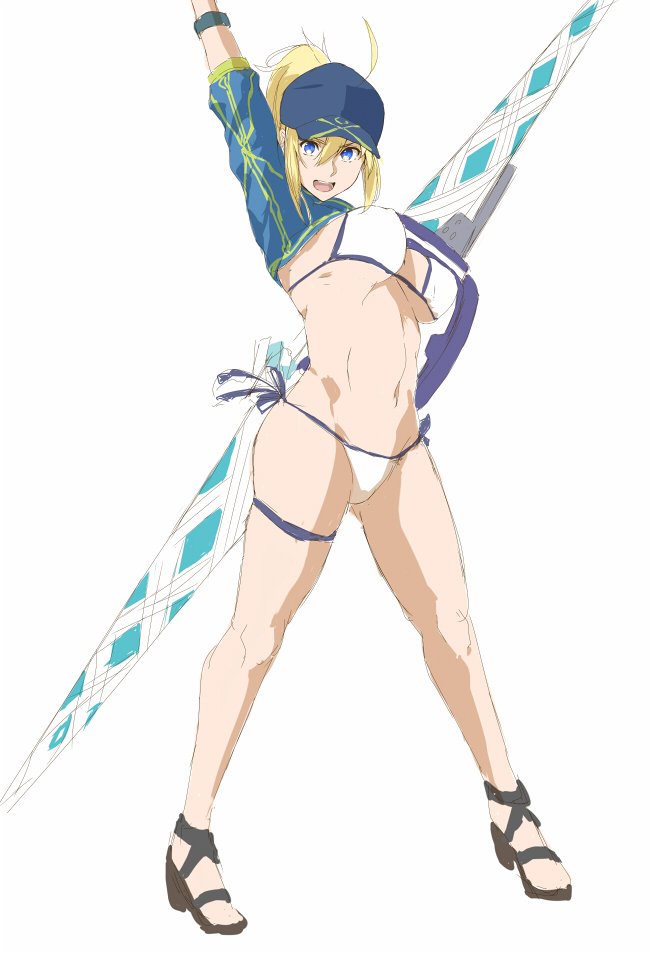 artoria pendragon and mysterious heroine xx (fate and 1 more) drawn by hashimoto_(frog_flag)