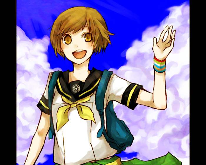 satonaka chie (persona and 1 more) drawn by buzz_(moi)