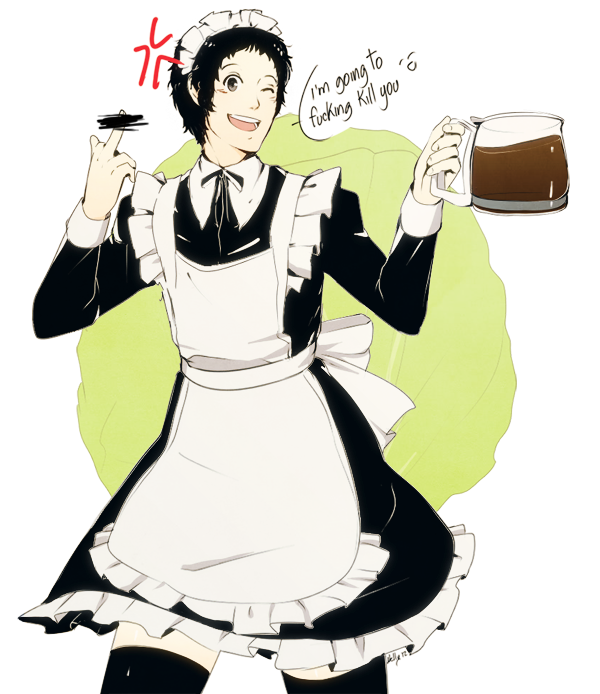 adachi tooru (persona and 1 more) drawn by hanpetos