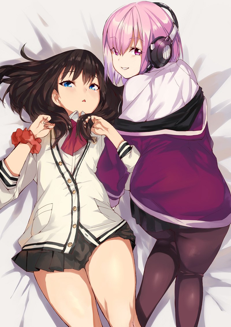 takarada rikka and shinjou akane (gridman universe and 1 more) drawn by ohland