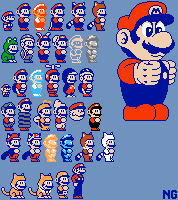 mario, cat mario, tanuki mario, fire mario, raccoon mario, and 25 more (mario and 12 more)