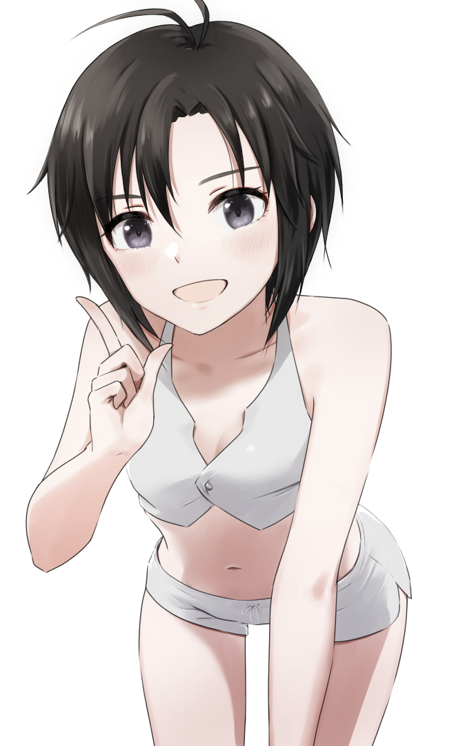 kikuchi makoto (idolmaster and 3 more) drawn by mogskg