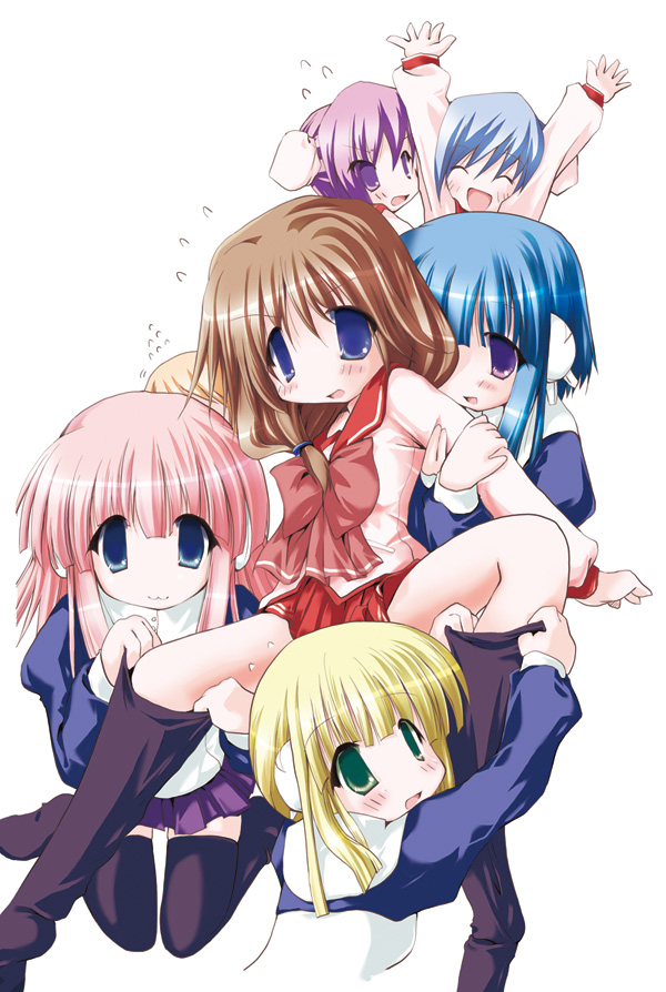 ilfa, komaki ikuno, himeyuri sango, himeyuri ruri, silfa, and 1 more (to heart and 2 more) drawn by sakanaya_nakasa