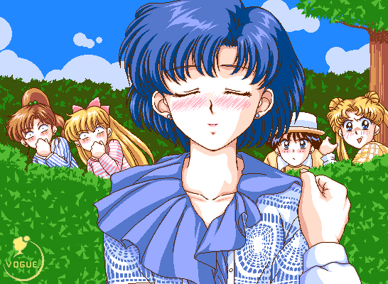 tsukino usagi, mizuno ami, aino minako, hino rei, and kino makoto (bishoujo senshi sailor moon) drawn by vogue