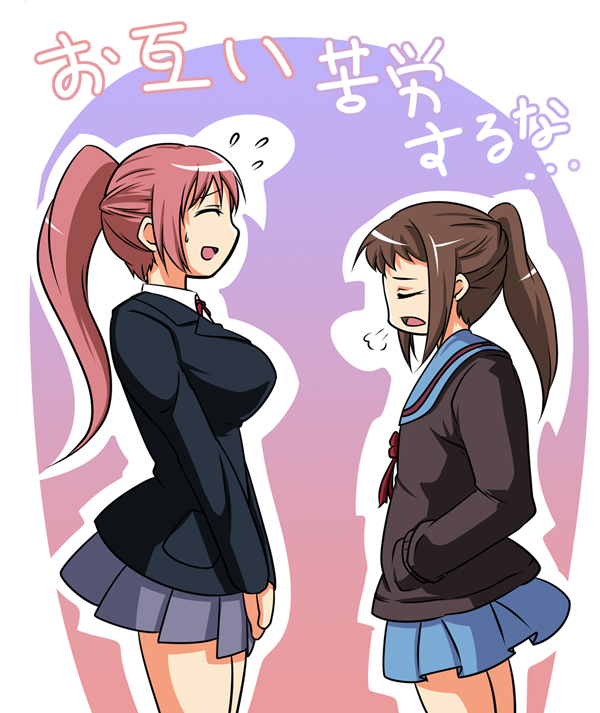 kyonko and miura akane (k-on! and 2 more) drawn by kazuhiro_(tiramisu)
