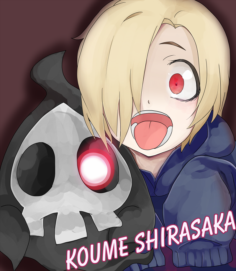 shirasaka koume and duskull (pokemon and 2 more) drawn by laki