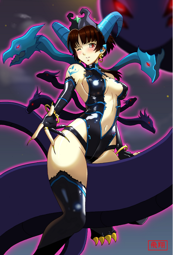 niijima makoto (persona and 1 more) drawn by hikaru_(mikan0407)