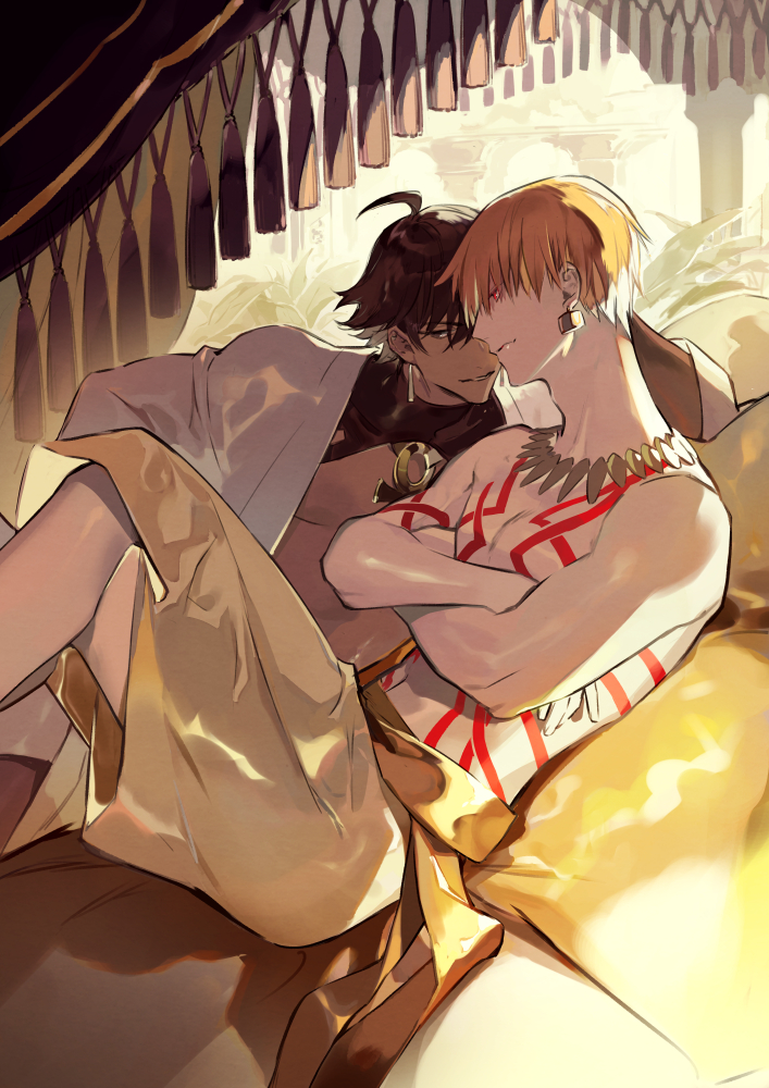 gilgamesh and ozymandias (fate and 3 more) drawn by itefu