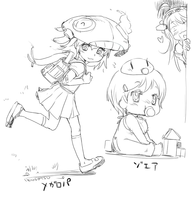 kongou and wo-class aircraft carrier (kantai collection) drawn by ikusotsu