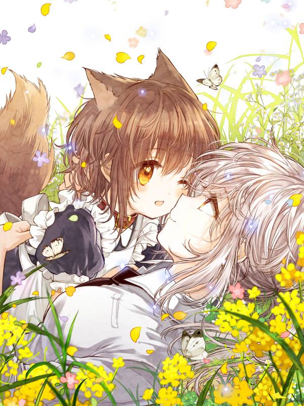 mel and goshujin-sama (goshujin-sama to kemonomimi no shoujo meru) drawn by itou_hachi