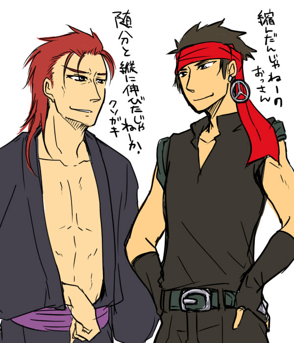 elc and tosh (arc the lad and 1 more) drawn by kotakedake_eka