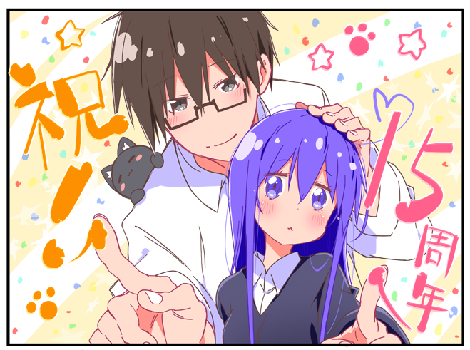miniwa tsumiki and otonashi io (acchi kocchi) drawn by ishiki_(okota)