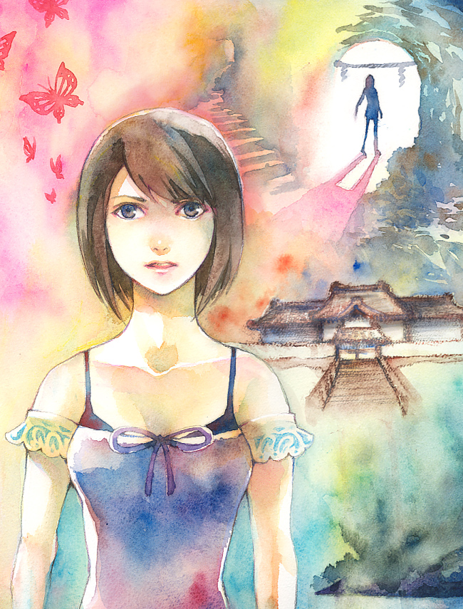 amakura mio (fatal frame and 1 more) drawn by wabby