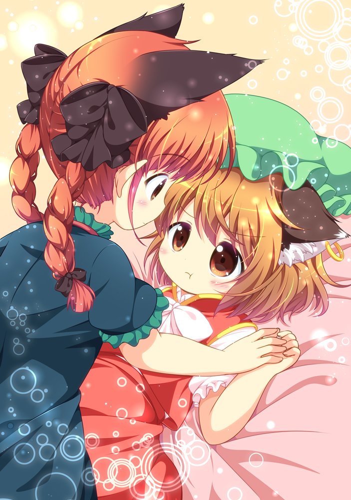 kaenbyou rin and chen (touhou) drawn by pila-pela