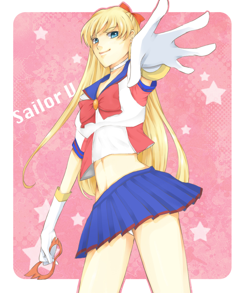 aino minako and sailor v (bishoujo senshi sailor moon) drawn by satsukiwarusa