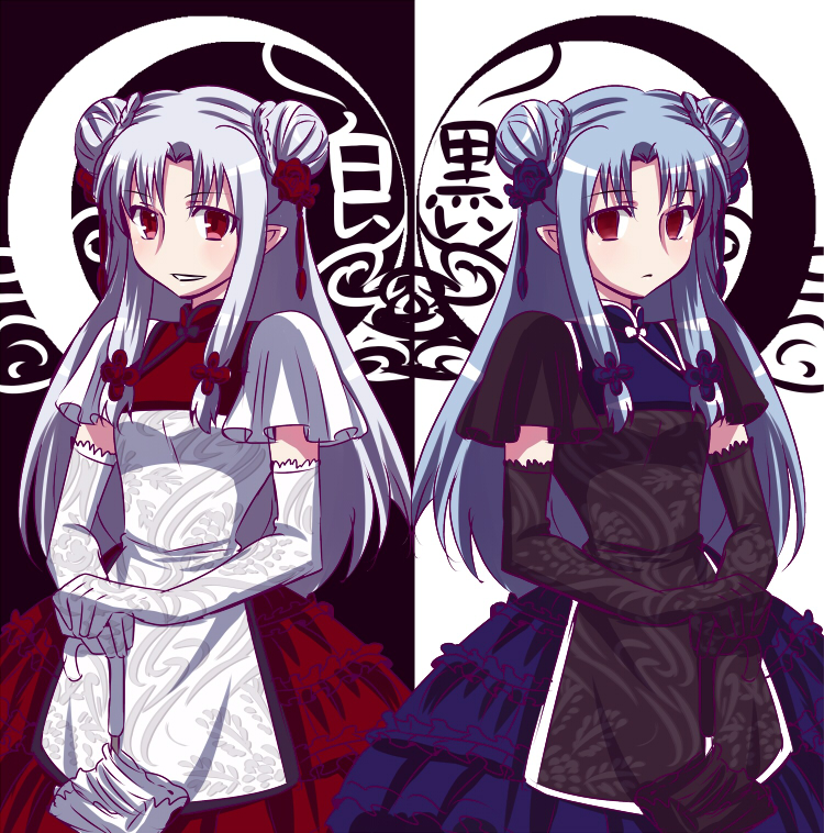 len and white len (tsukihime and 1 more) drawn by urako