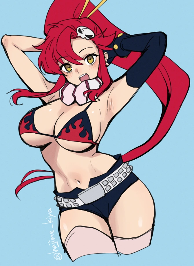 yoko littner (tengen toppa gurren lagann) drawn by kiya_hajime