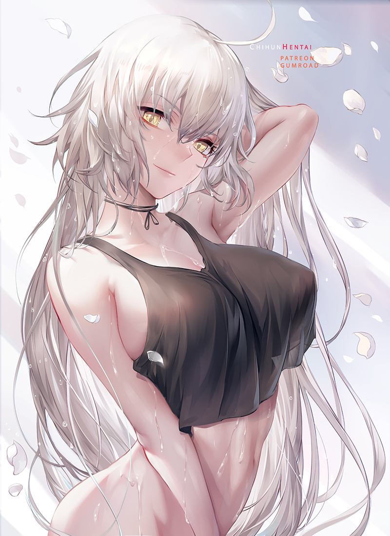 jeanne d'arc alter (fate and 1 more) drawn by chihunhentai