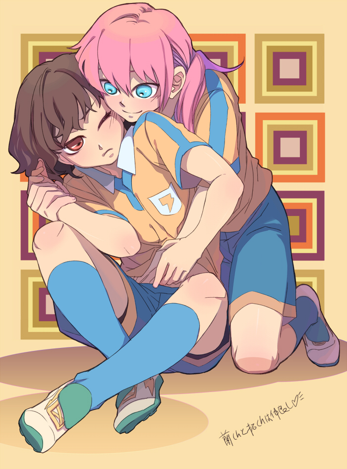 kirino ranmaru and shindou takuto (inazuma eleven and 1 more) drawn by lizzydom