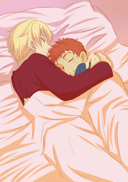 gilgamesh and emiya shirou (fate and 1 more) drawn by urako