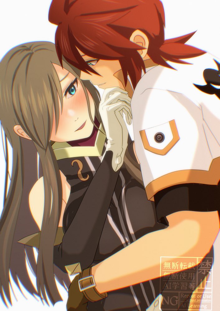 tear grants and luke fon fabre (tales of and 1 more) drawn by komegura