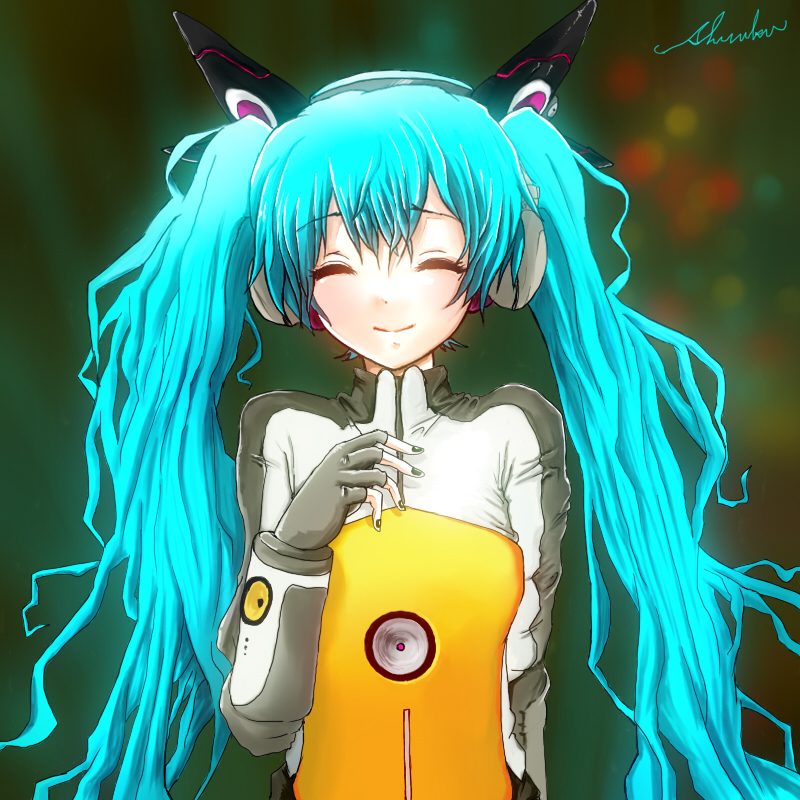 hatsune miku (vocaloid and 3 more) drawn by shizuku_shb