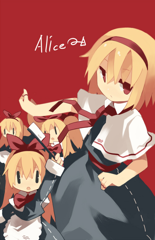 alice margatroid and shanghai doll (touhou) drawn by fuukadia_(narcolepsy)