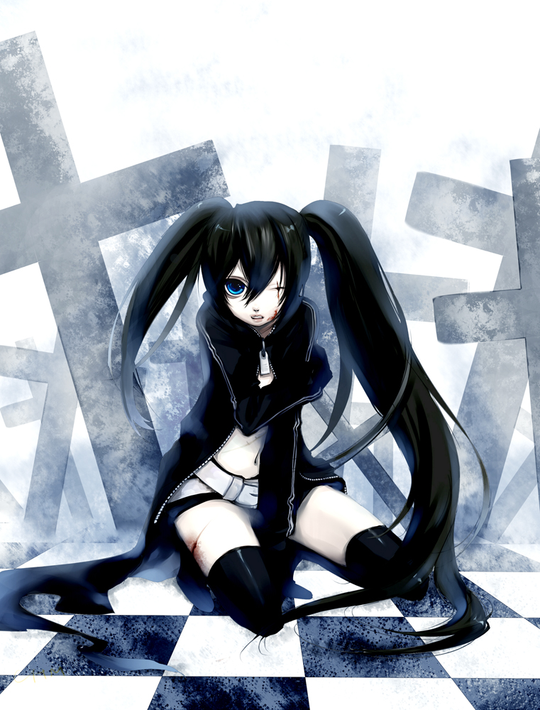 black rock shooter (black rock shooter) drawn by chm