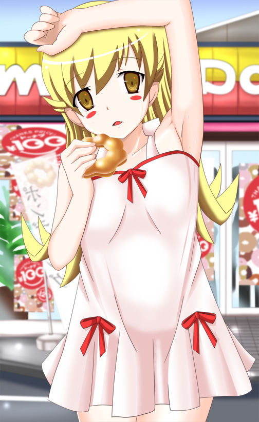 oshino shinobu (monogatari and 1 more) drawn by a_ko_yume_ya