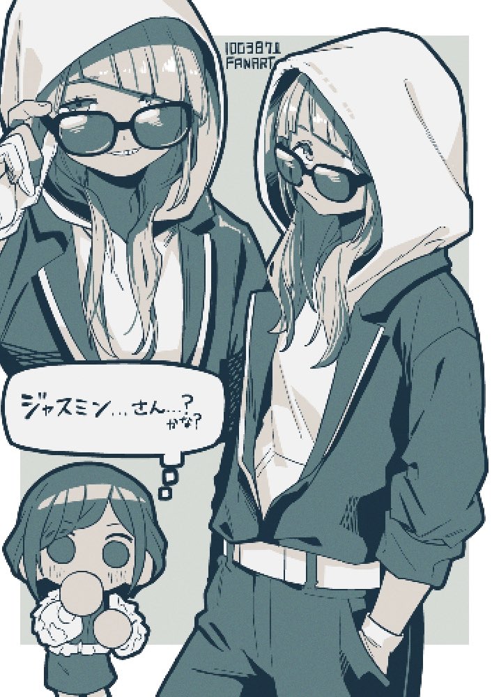 fukurai azami and tomarigi yasumi (toshi densetsu kaitai center) drawn by 100387l
