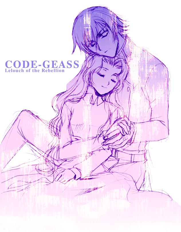 lelouch vi britannia and nunnally vi britannia (code geass) drawn by asano_akira
