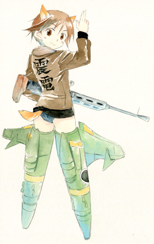 miyafuji yoshika (world witches series and 1 more) drawn by agahari