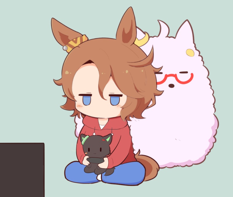 narita taishin, biwa hayahide, and winning ticket (umamusume) drawn by gomashio_(goma_feet)