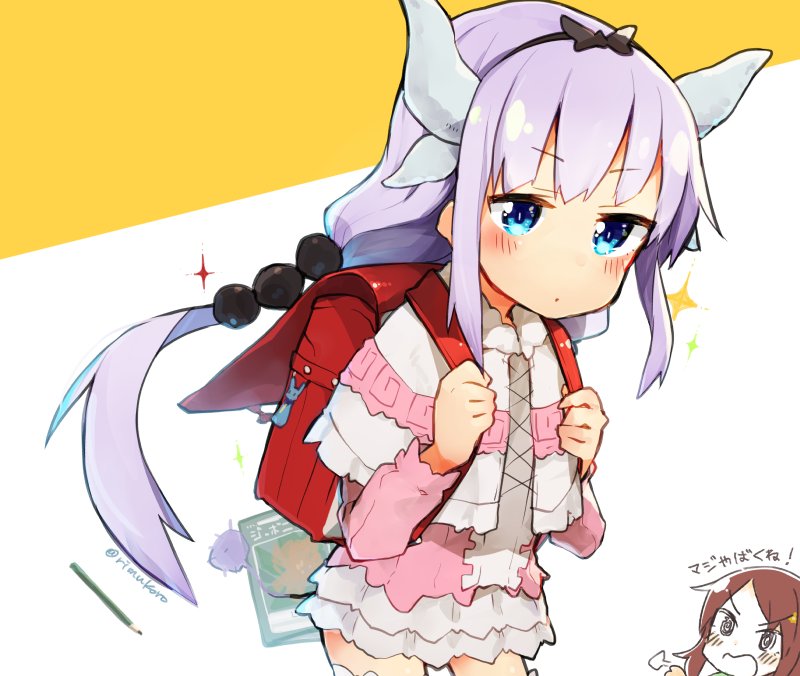 kanna kamui and saikawa riko (kobayashi-san chi no maidragon) drawn by rimukoro