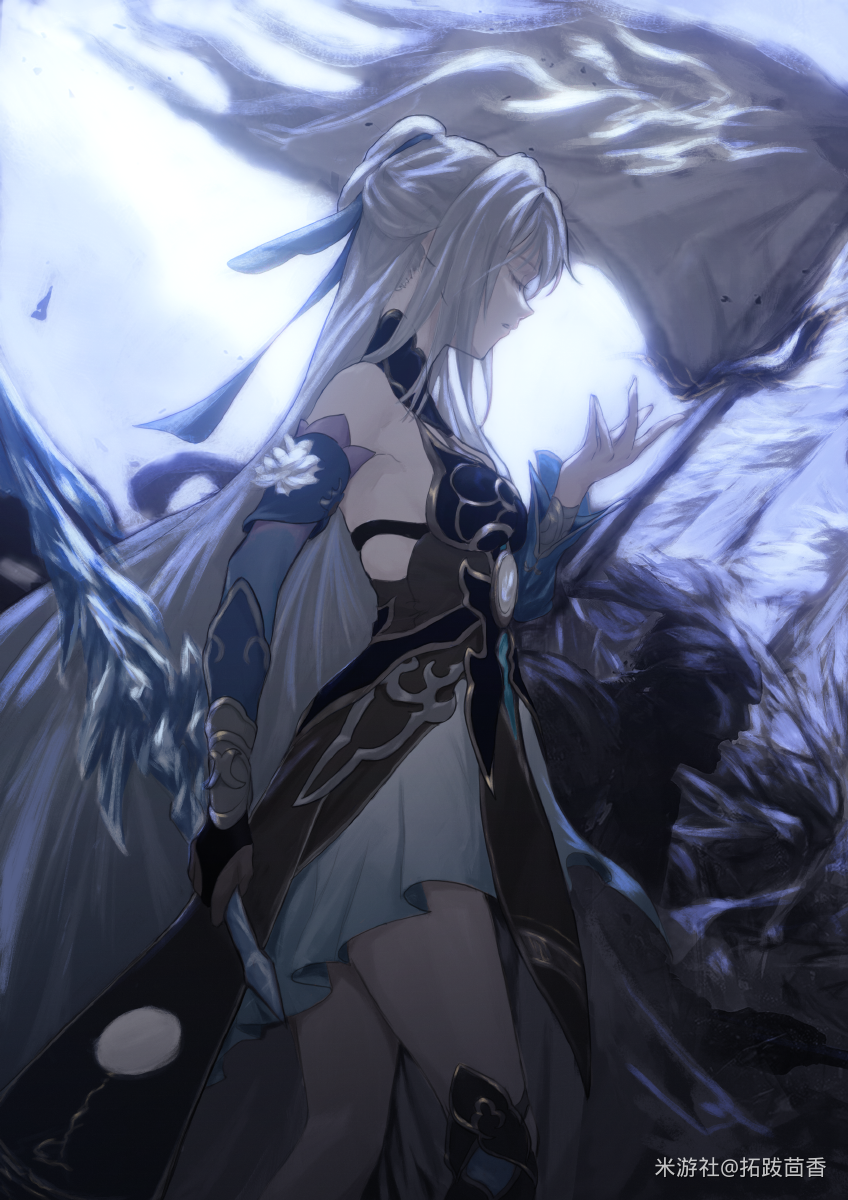 jingliu (honkai and 1 more) drawn by tuoba_huixiang