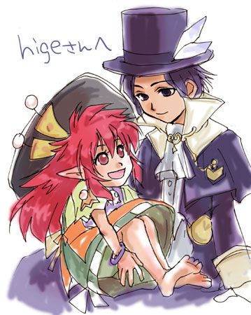 frederic chopin and salsa (trusty bell) drawn by fuju