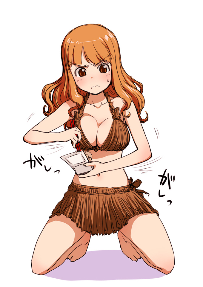takebe saori (girls und panzer) drawn by sakaki_imasato