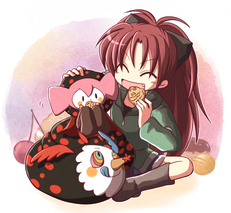 sakura kyoko and charlotte (mahou shoujo madoka magica) drawn by ryuuga_nanamaru
