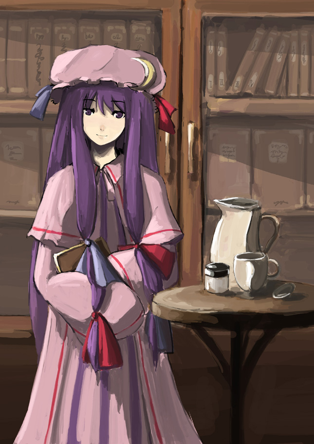 patchouli knowledge (touhou) drawn by kasa_(hitori_sanka)