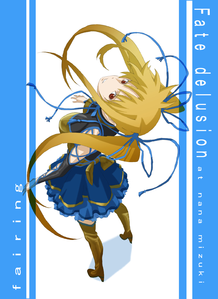 fate testarossa and mizuki nana (lyrical nanoha and 1 more) drawn by magana