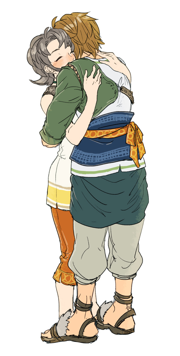 link and ilia (the legend of zelda and 1 more) drawn by yo_mo