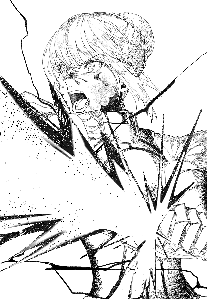 artoria pendragon and saber alter (fate and 2 more) drawn by bakushi_(kaeritai0609)