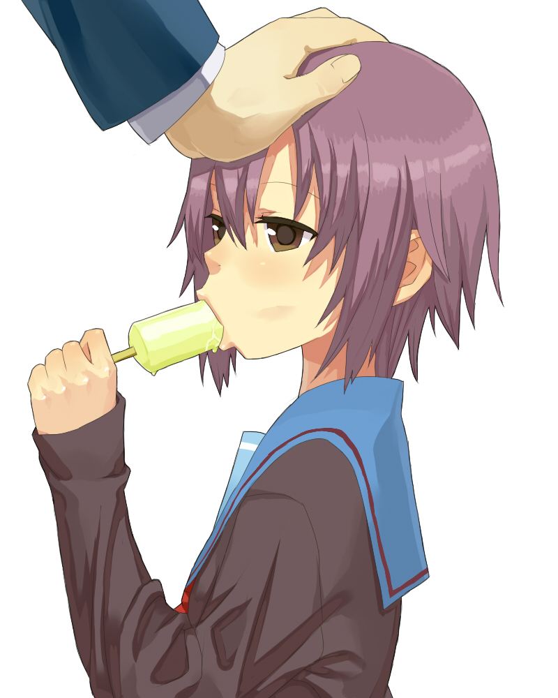 nagato yuki (suzumiya haruhi no yuuutsu) drawn by koma_neko