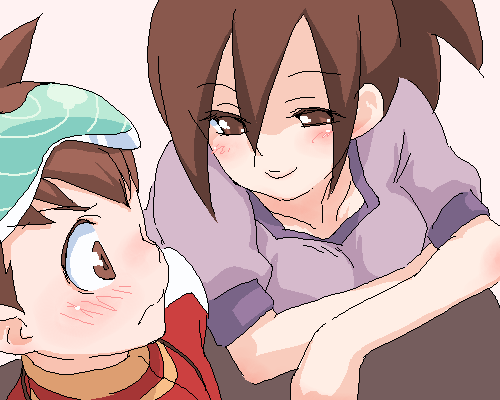geo stelar and hope stelar (mega man and 1 more)