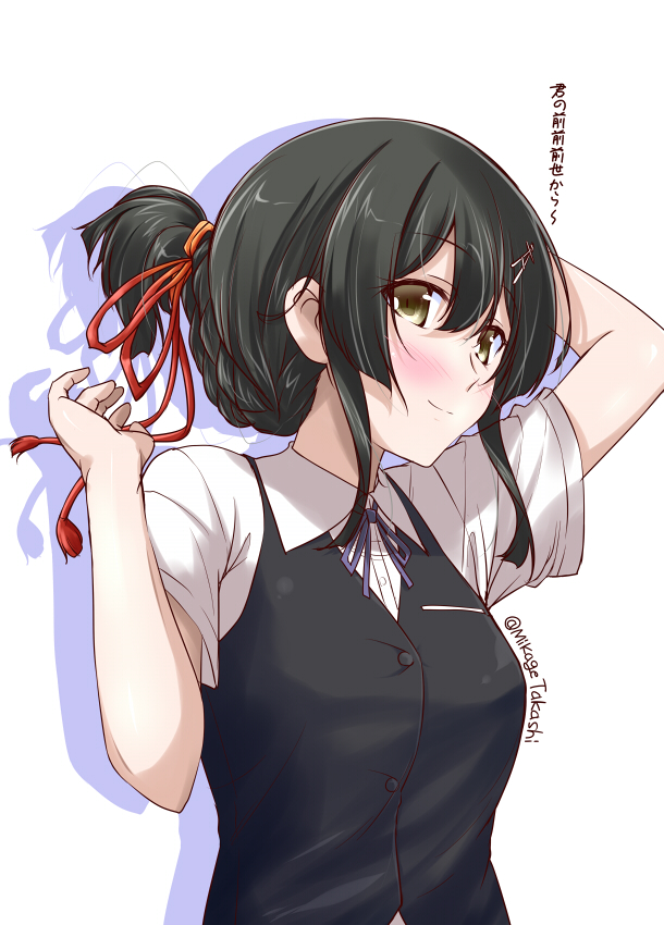 oyashio and miyamizu mitsuha (kantai collection and 1 more) drawn by mikage_takashi