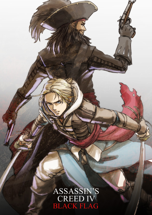 edward kenway and edward thatch (assassin's creed and 1 more) drawn by 3459ym