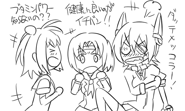 tenryuu, naka, and nagara (kantai collection) drawn by tonda