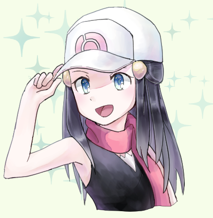 dawn (pokemon and 1 more) drawn by rifu_(hunihuni1130)