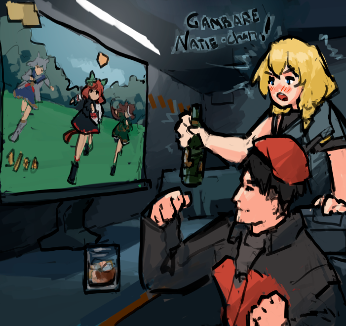 nice nature, symboli rudolf, oguri cap, commander, and mosin-nagant (umamusume and 2 more) drawn by gnom_na_korable